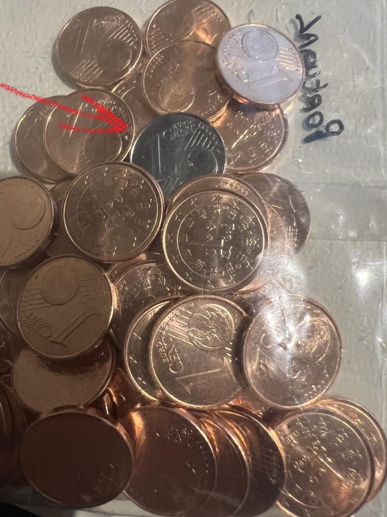 RARE ERROR - 1 cent muntje ongekleurd (Portugal 2002), Enlèvement ou Envoi, Portugal, Autres valeurs, Série
