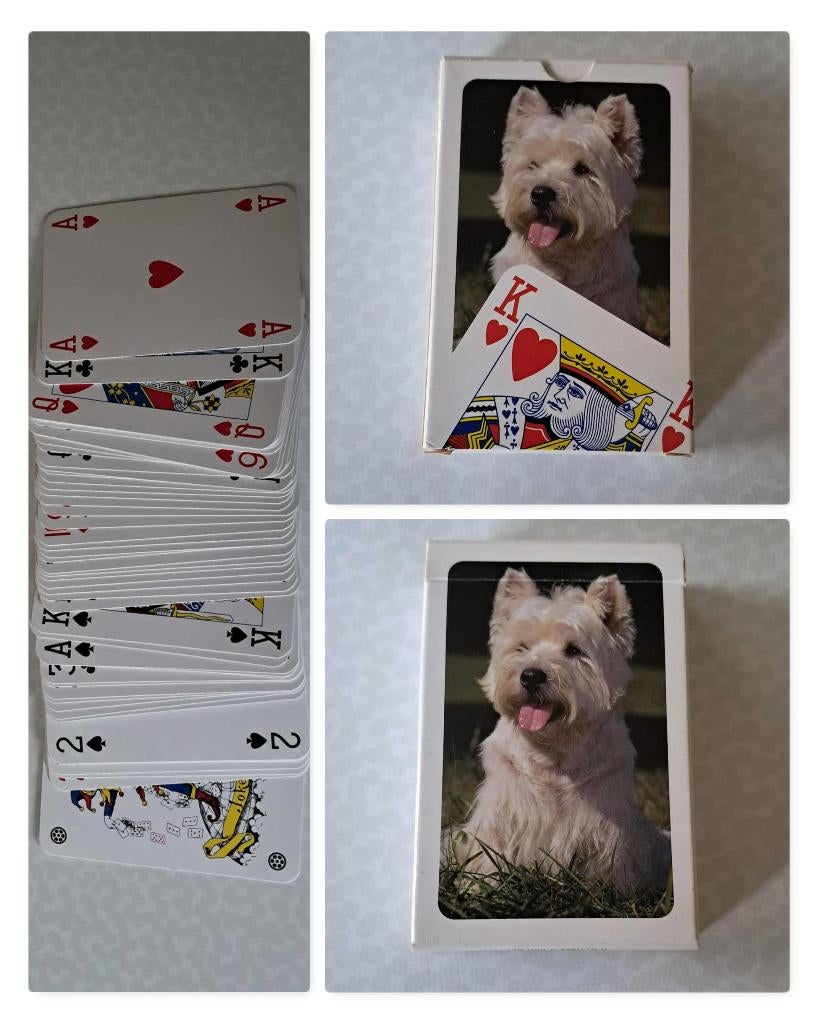 set nieuwe speelkaarten west highland terrier, Ophalen of Verzenden, Nieuw