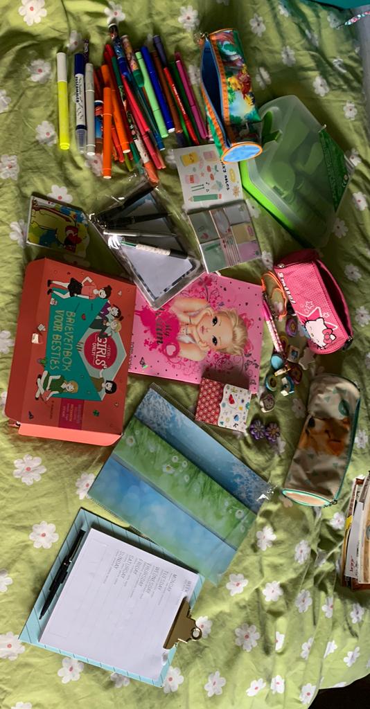 Schoolspullen , briefpapier, allerlei, Ophalen, Gebruikt