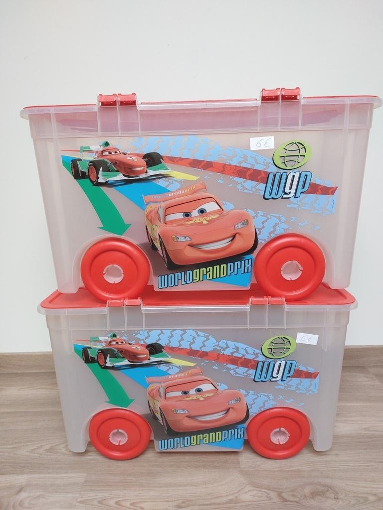 Opbergdoos Disney Cars - 52l - 2 beschikbaar, Ophalen, Gebruikt