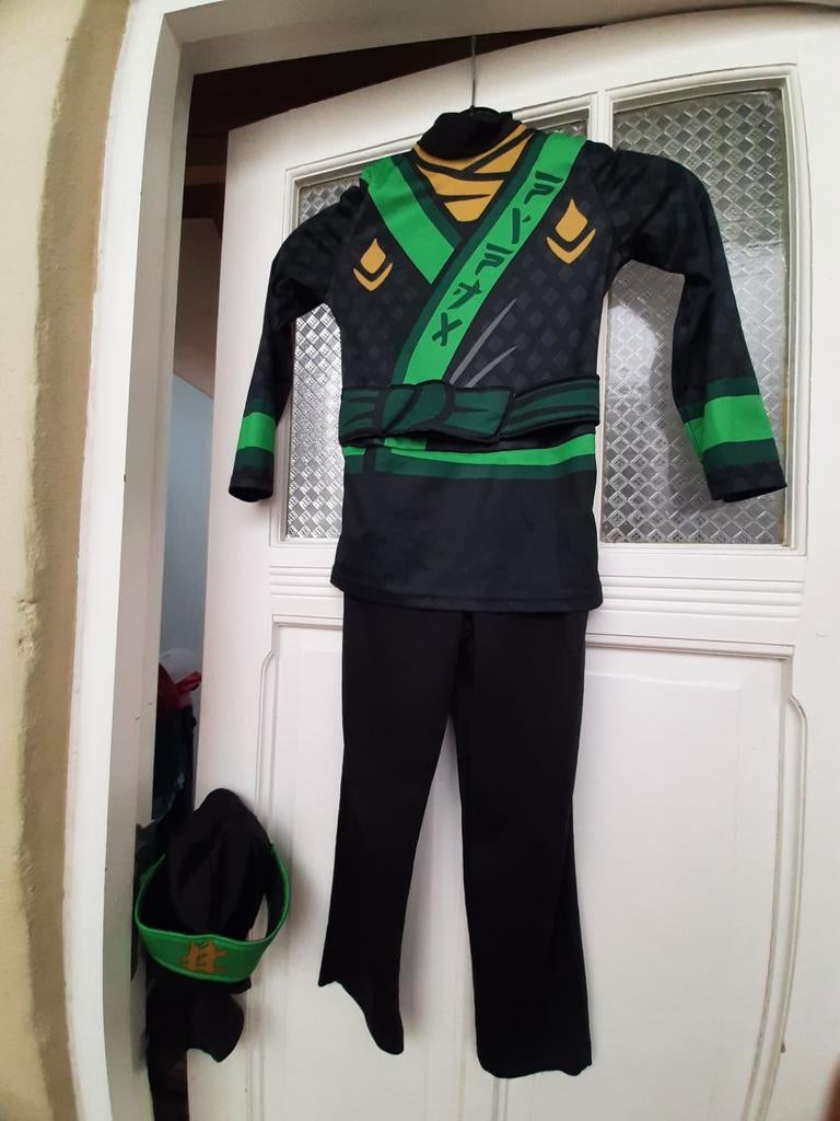 Lego Ninja verkleedpak 4 tot 6jaar, Kinderen en Baby's, Carnavalskleding en Verkleedspullen, Ophalen, Gebruikt