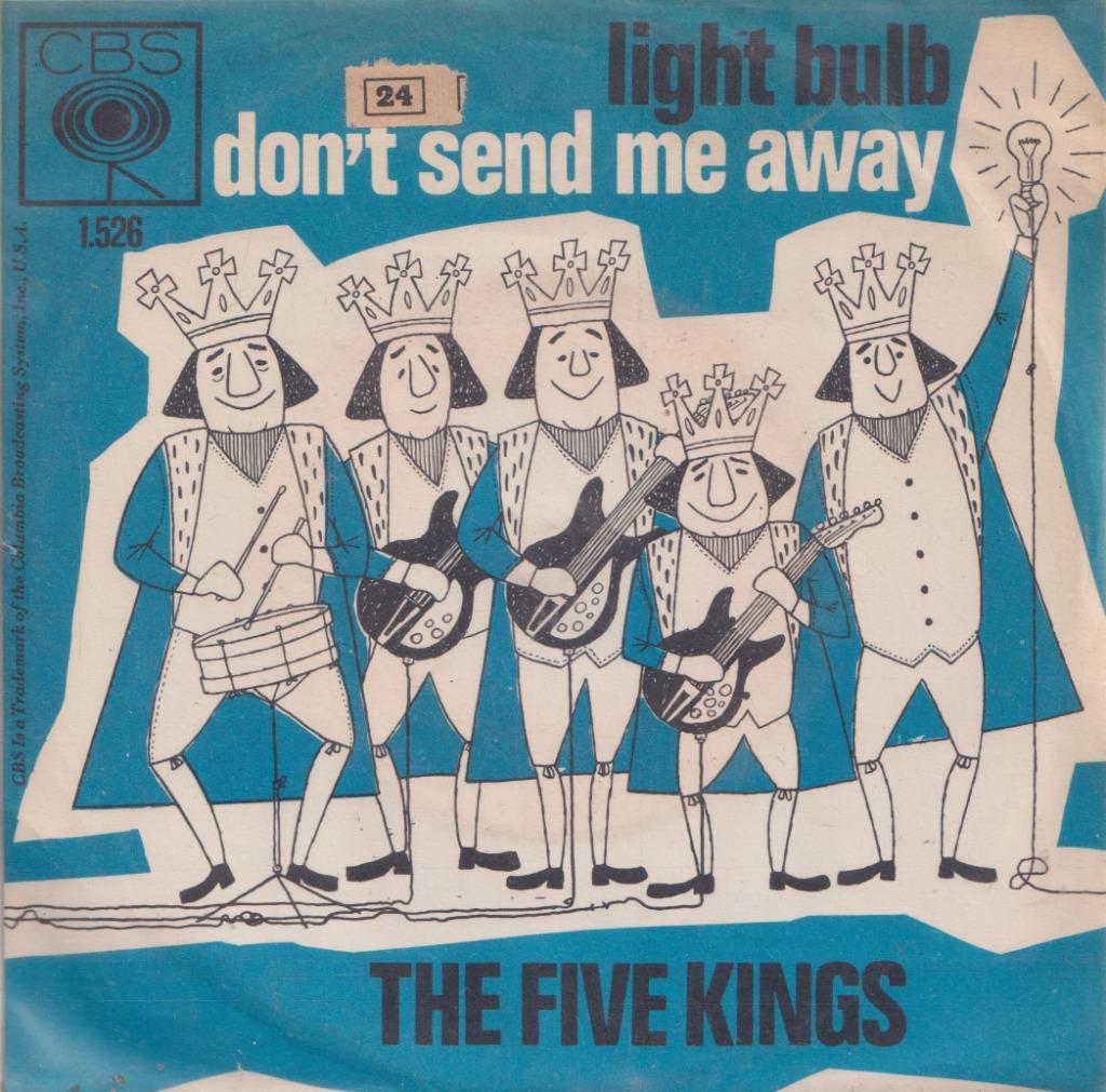 The Five Kings – Light bulb / Don’t send me away - Single, Enlèvement ou Envoi, Utilisé, Pop