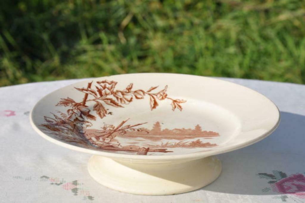 §  compotier boch freres cotage terre de fer, Antiquités & Art, Enlèvement ou Envoi