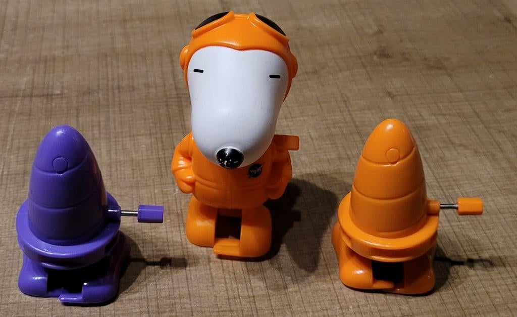 Stripreeks Snoopy: ruimtefiguurtjes, Verzamelen, Stripfiguren, Ophalen of Verzenden, Snoopy, Gebruikt, Beeldje of Figuurtje
