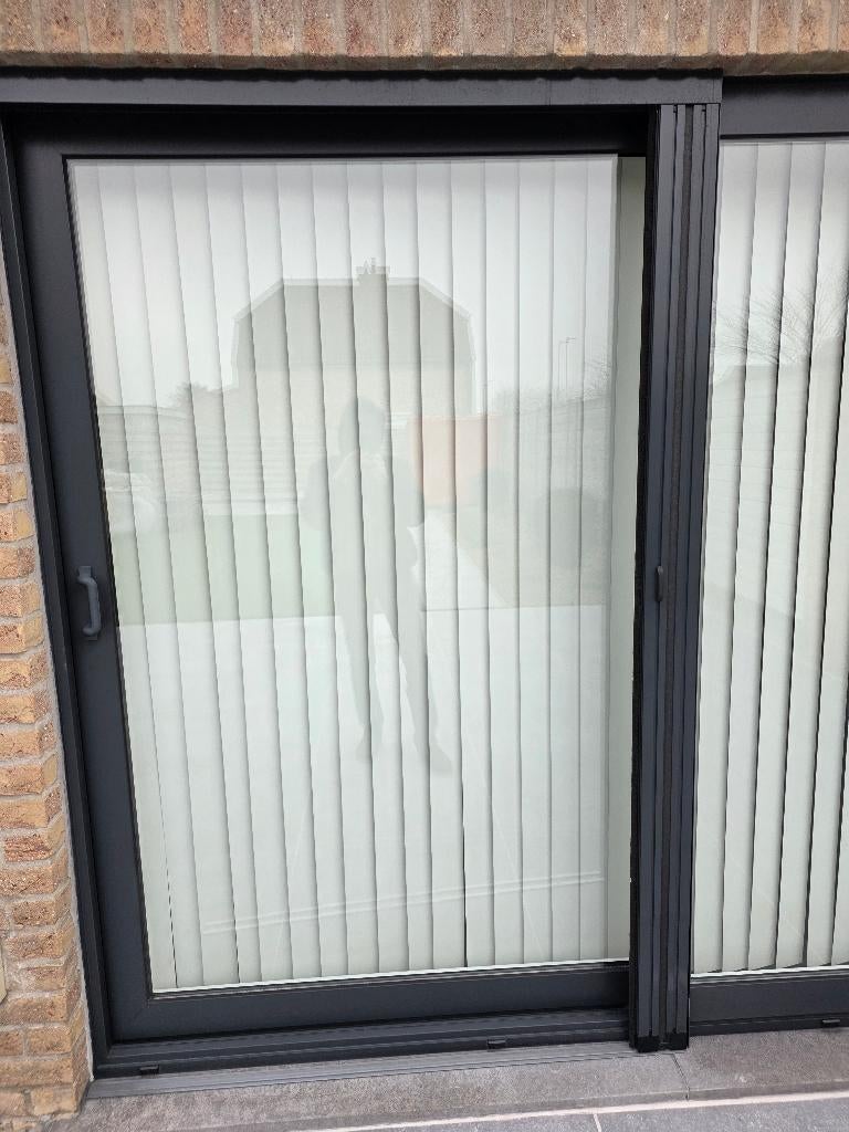 Plisse hordeur, Doe-het-zelf en Bouw, Deuren en Vliegenramen, Ophalen, Hordeur, Zo goed als nieuw, Schuifdeur