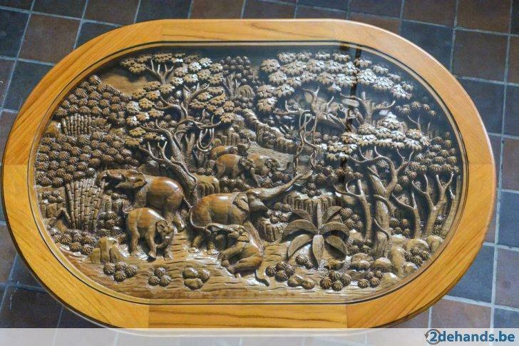Thaise salontafel - handgemaakt, Huis en Inrichting, Ophalen, 100 tot 150 cm, 50 tot 75 cm, Nieuw