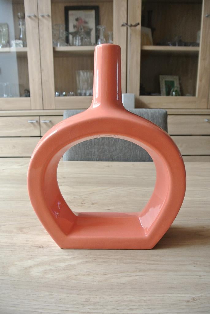Vase orange rétro / design années 60, Enlèvement, Comme neuf, Orange