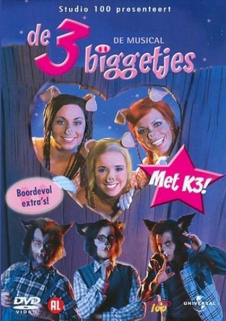 K3 de 3 biggetjes dvd, Enlèvement ou Envoi, Comme neuf, Aventure, TV fiction