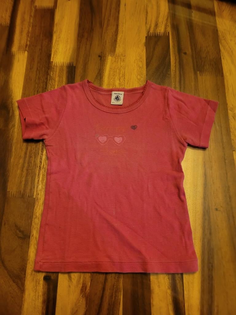 Roze tshirt petit bateau mt 98, Ophalen of Verzenden, Zo goed als nieuw
