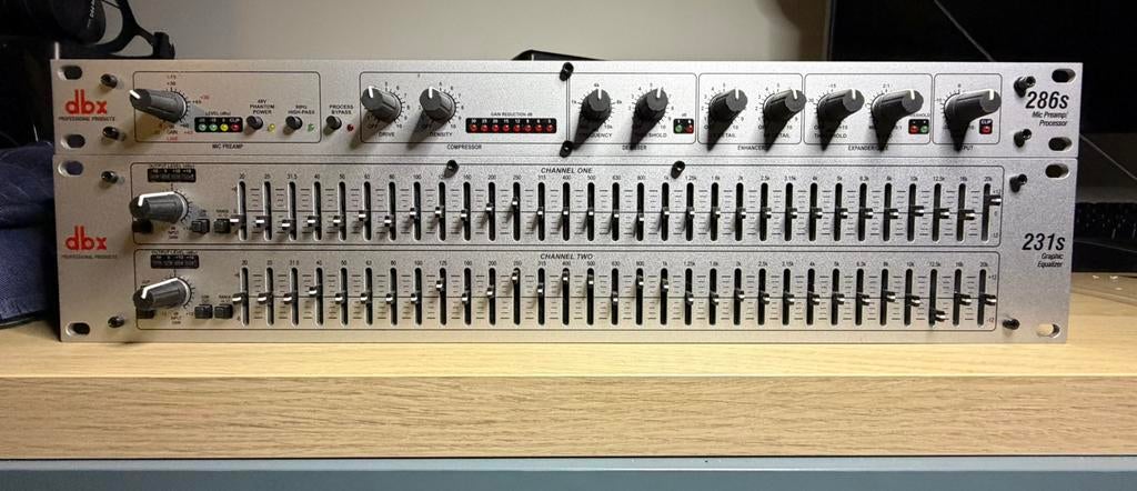 dbx 286s kanaalstrip + mic pre-compressor en dbx 231, Musique & Instruments, Enlèvement, Utilisé, Dbx
