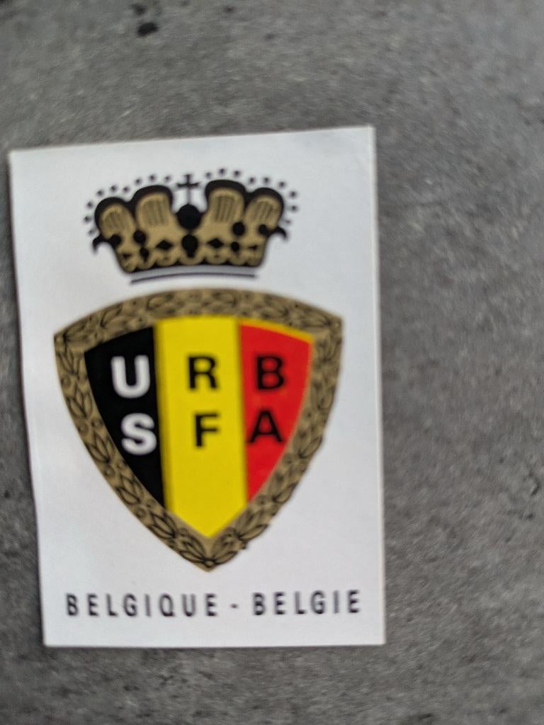 Badge autocollant Panini COUPE MONDE MEXICO70 BELGIQUE FOOT, Envoi, Autocollant