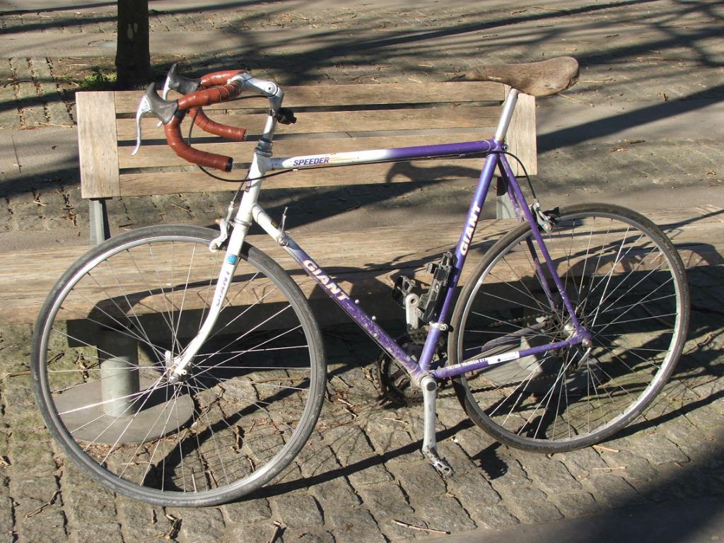 Giant Speeder paarse streepjes, Fietsen en Brommers, Ophalen, 28 inch, Gebruikt, Heren