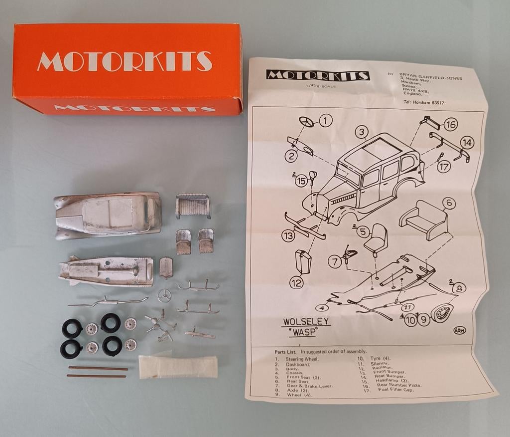 Kits de moto MK5 Wolseley Wasp 1:43, Enlèvement ou Envoi
