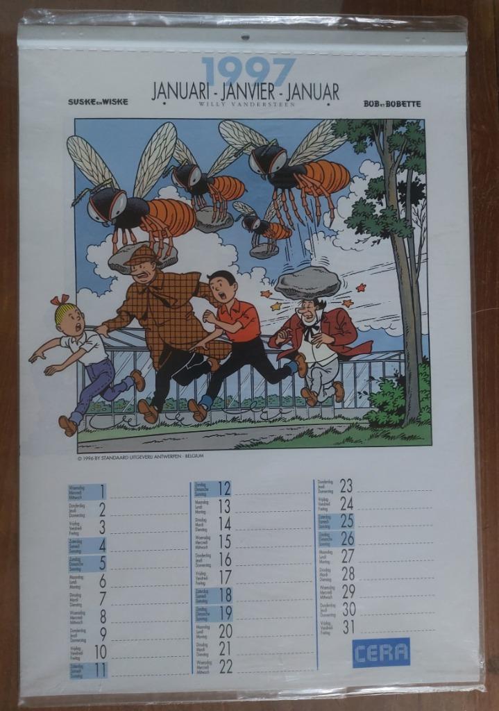 Suske en Wiske - Cera kalender 1997, Verzamelen, Stripfiguren, Ophalen of Verzenden, Suske en Wiske, Nieuw, Gebruiksvoorwerp