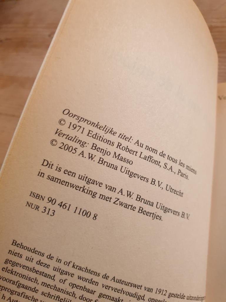 Martin Gray - Uit naam van al de mijnen. ZWARTE BEERTJES, Boeken, Ophalen of Verzenden, Gelezen, Martin Gray
