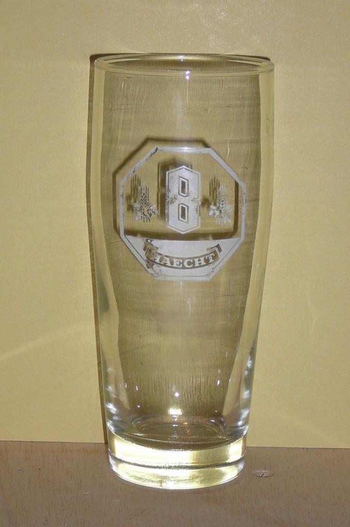 6 bierglazen  HAECHT  8, Verzamelen, Glas en Drinkglazen, Ophalen of Verzenden