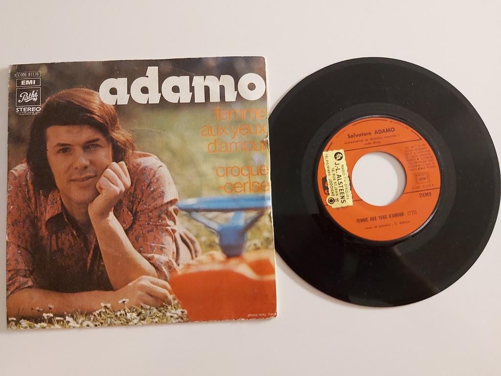 Adamo  - femme aux yeux d'amour, Enlèvement ou Envoi, Single, Comme neuf, Pop