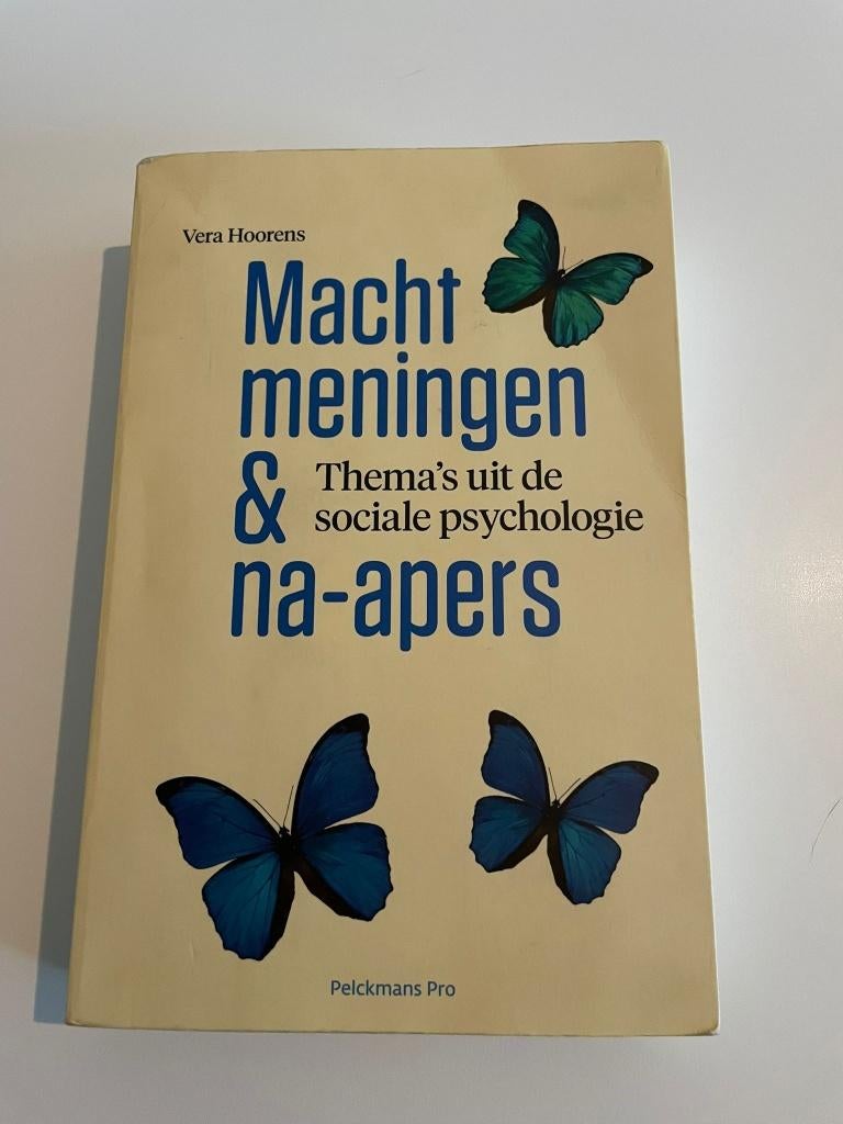 Macht, meningen en na-apers, Ophalen of Verzenden, Gelezen, Sociale psychologie, Vera Hoorens