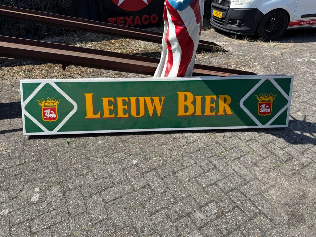 Leeuw Bier lichtbak plaat, Ophalen, Gebruikt, Lichtbak of (neon) lamp