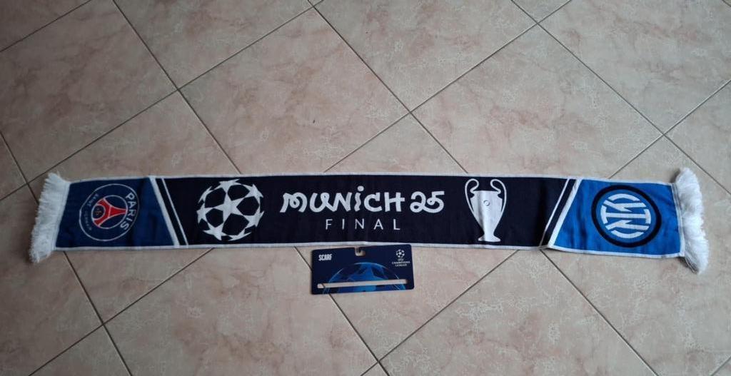 Echarpe finale champions league 2025 PSG - INTER MILAN, Enlèvement ou Envoi, Neuf, Fanion ou Écharpe