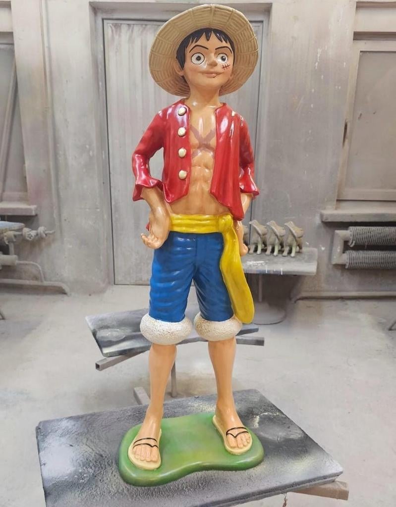 Luffy one piece 1m statue resine, Enlèvement ou Envoi, Comme neuf