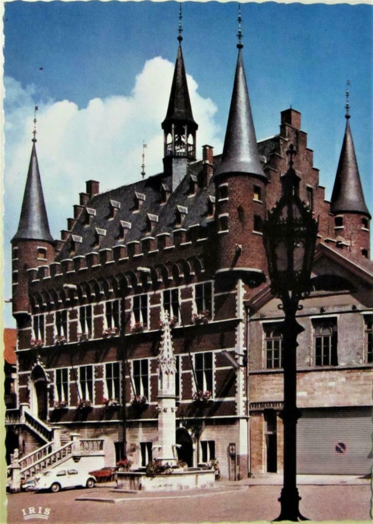 POSTKAART- GERAARDSBERGEN, HET STADHUIS., Verzamelen, Ophalen of Verzenden, Ongelopen, Oost-Vlaanderen
