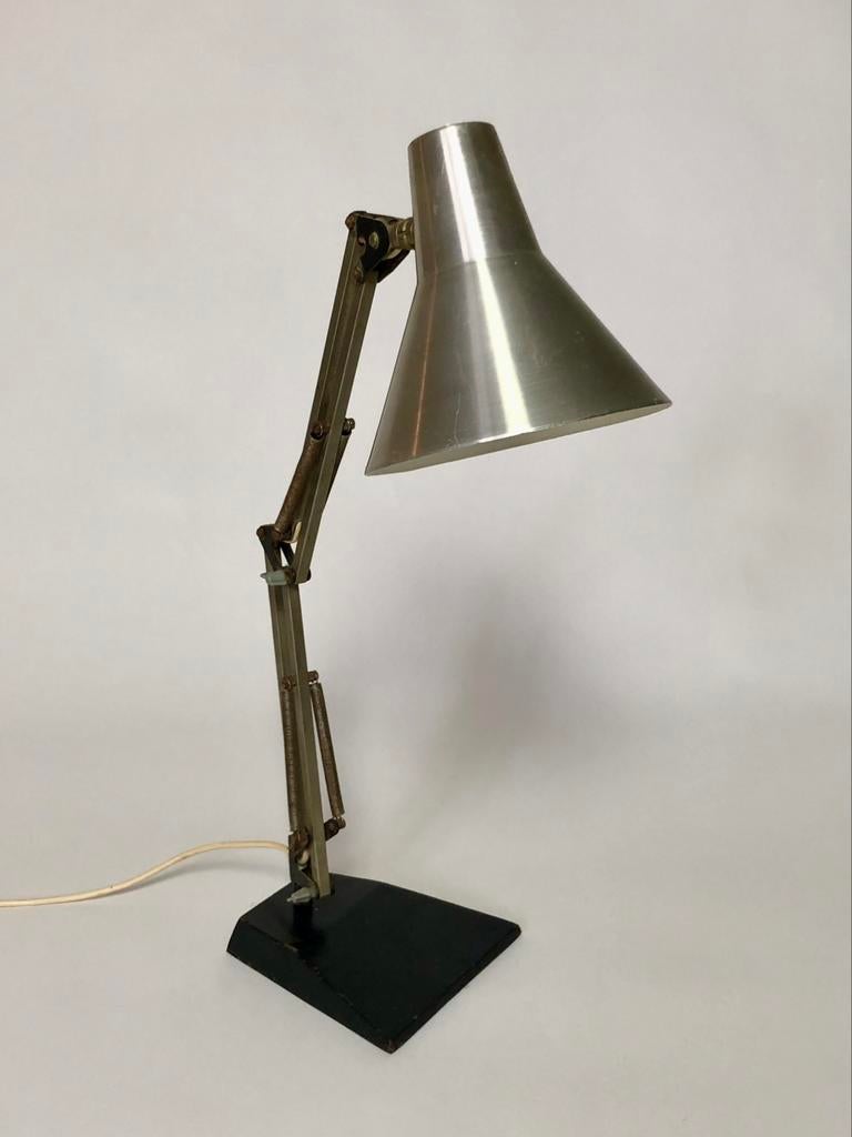 Vintage industriële bureaulamp, Huis en Inrichting, Lampen | Tafellampen, Zo goed als nieuw, Ophalen
