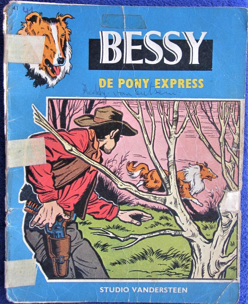 STRIP BESSY (OUDERE VERSIE)- DE PONY EXPRESS, Ophalen of Verzenden, Gelezen, Willy Vandersteen