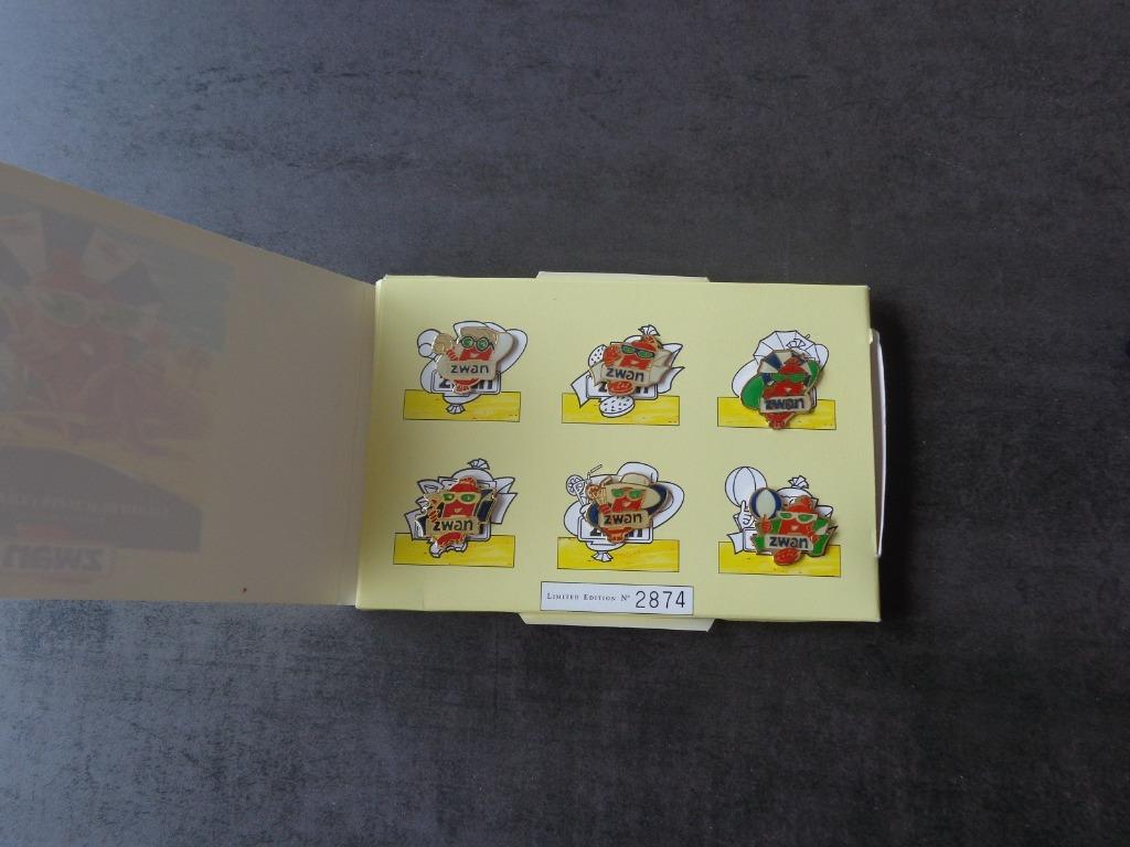 6 limited edition "Zwan" pinnen, Verzamelen, Ophalen