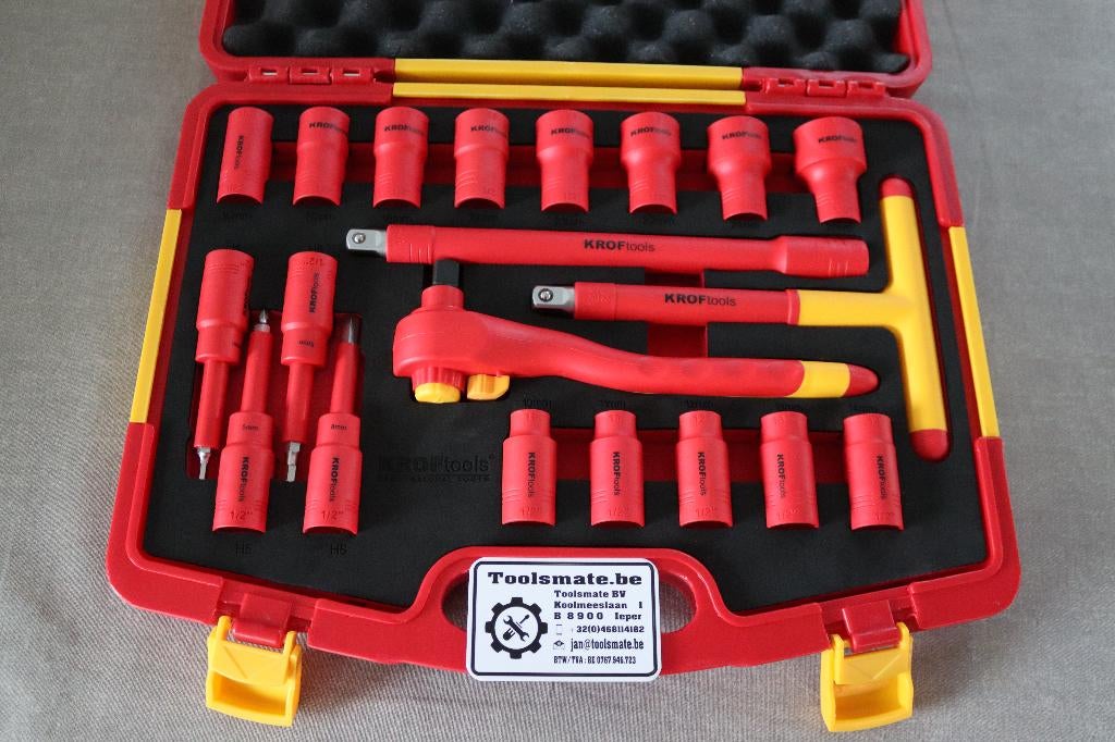 Ensemble d'outils isolés VDE de 1/2 po, 20 pièces, Envoi