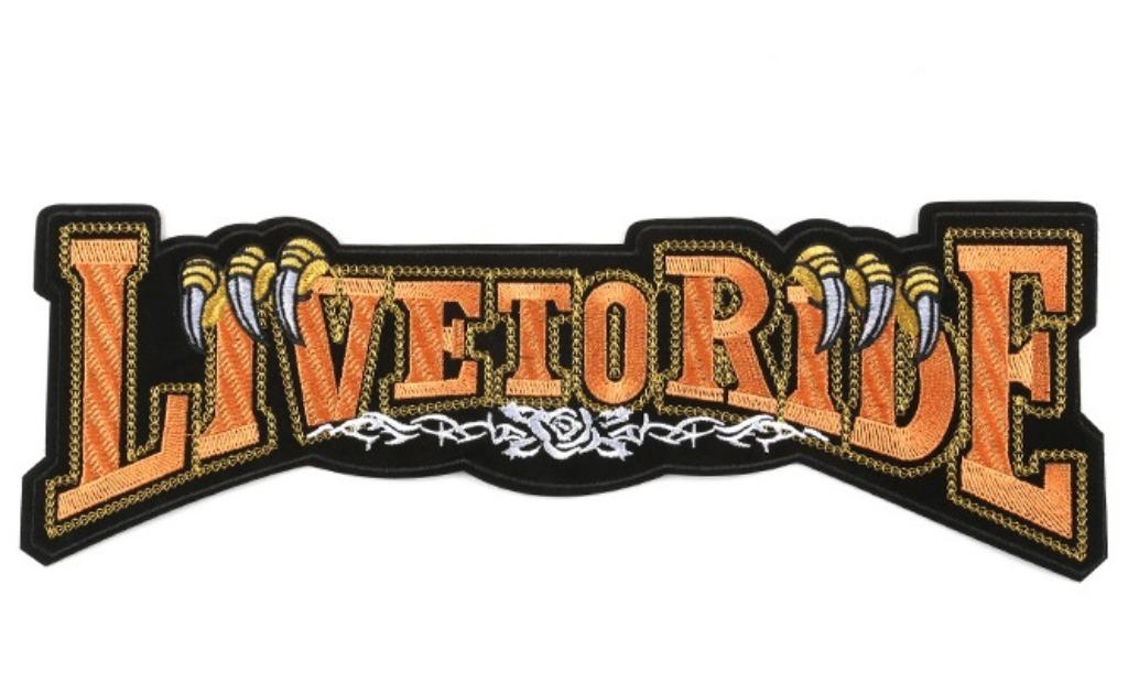 Thermocollant Biker Live to Ride (orange) - 322 x 113 mm (XL, Enlèvement ou Envoi, Neuf