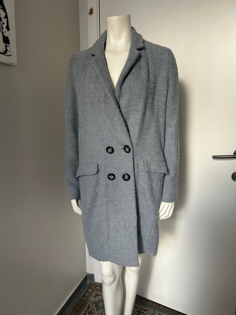 Essentiel Antwerp mantea gris acier fr38, Enlèvement ou Envoi, Comme neuf, Gris