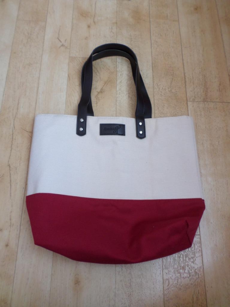 Sac de plage épaule Kellogg's rouge bordeaux beige anses, Enlèvement ou Envoi, Neuf, Rouge, Shopper