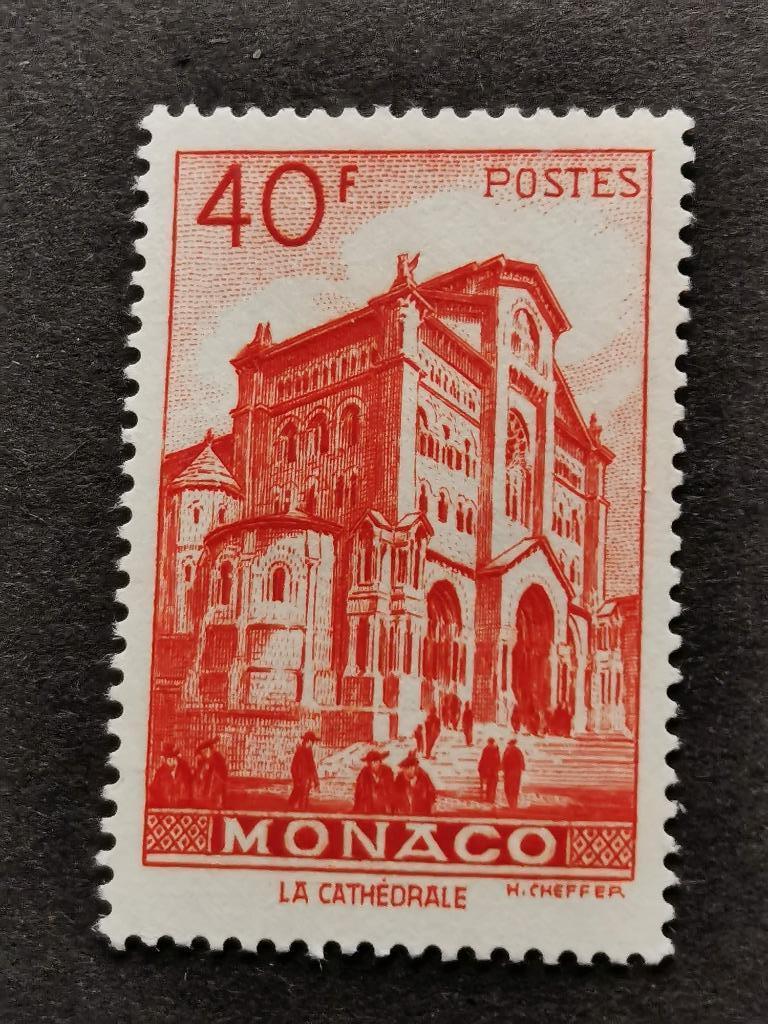 Monaco 1949 - kathedraal van Monaco *, Ophalen of Verzenden, Monaco, Postfris