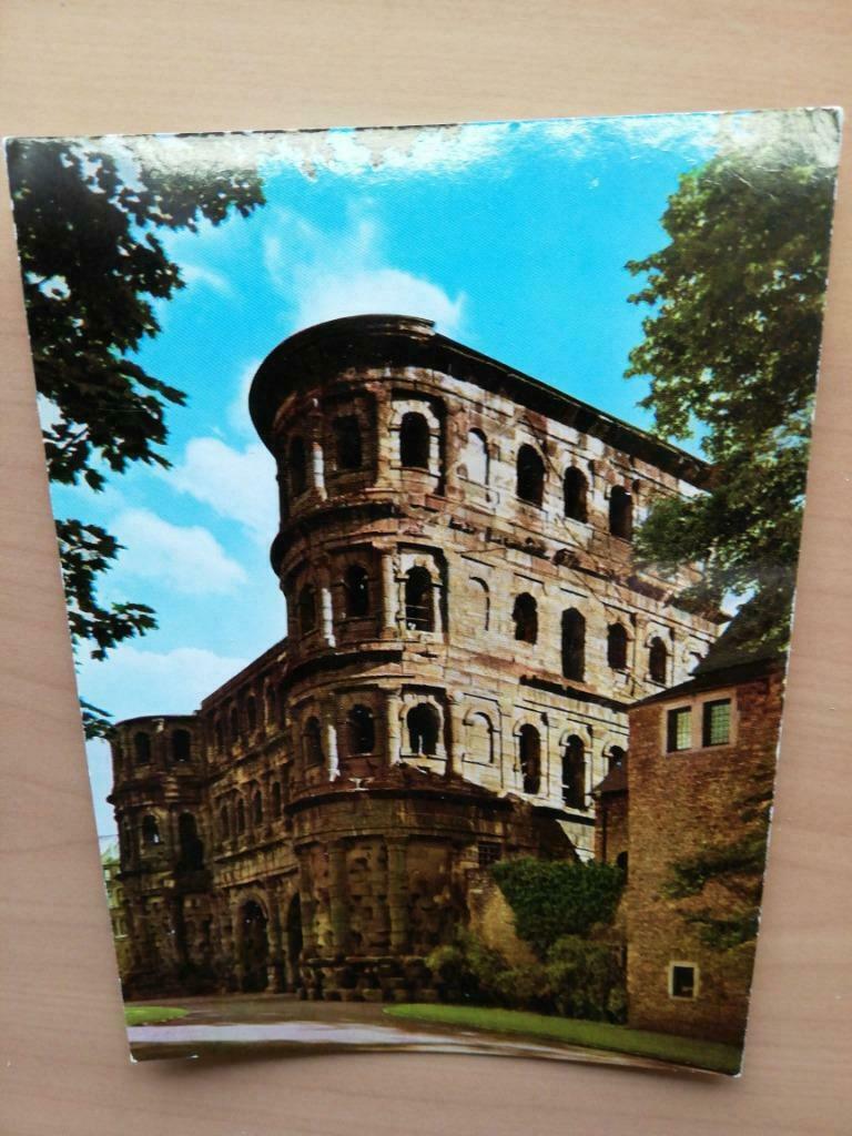 oude postkaarten Porta Nigra + Rüdesheim, Enlèvement ou Envoi, Allemagne