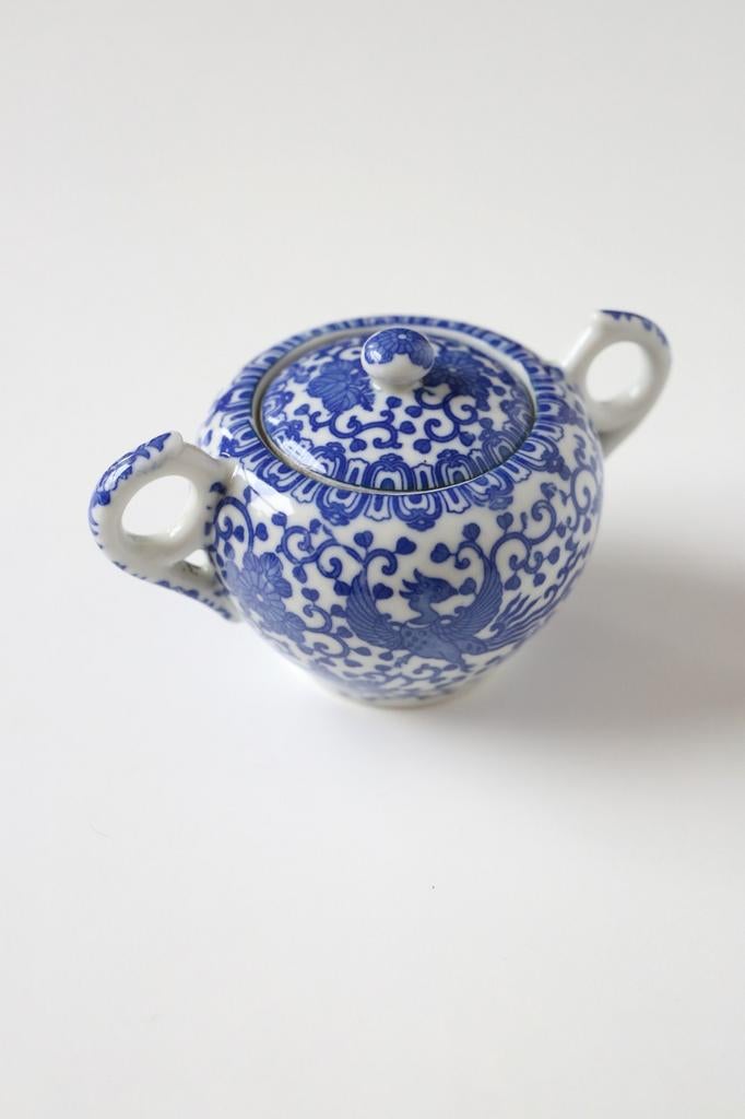 Sucrier japonais vintage en porcelaine, Enlèvement ou Envoi