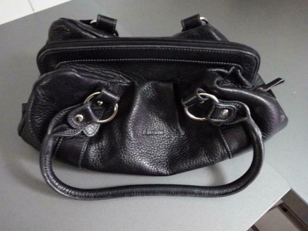 zwarte lederen handtas Mazarin, Enlèvement, Comme neuf, Noir, Sac à main
