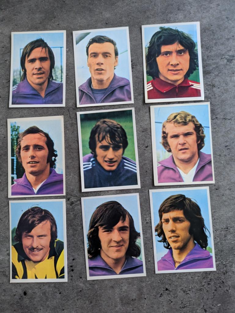 ANDERLECHT VOETBAL 1973 1974  9x kaarten, Verzenden, Zo goed als nieuw