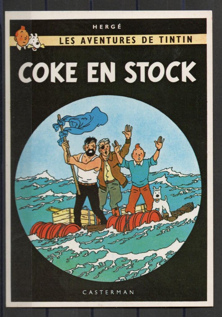 Carte postale : Hergé : Tintin/Kuifje - Coke en stock, Collections, Enlèvement