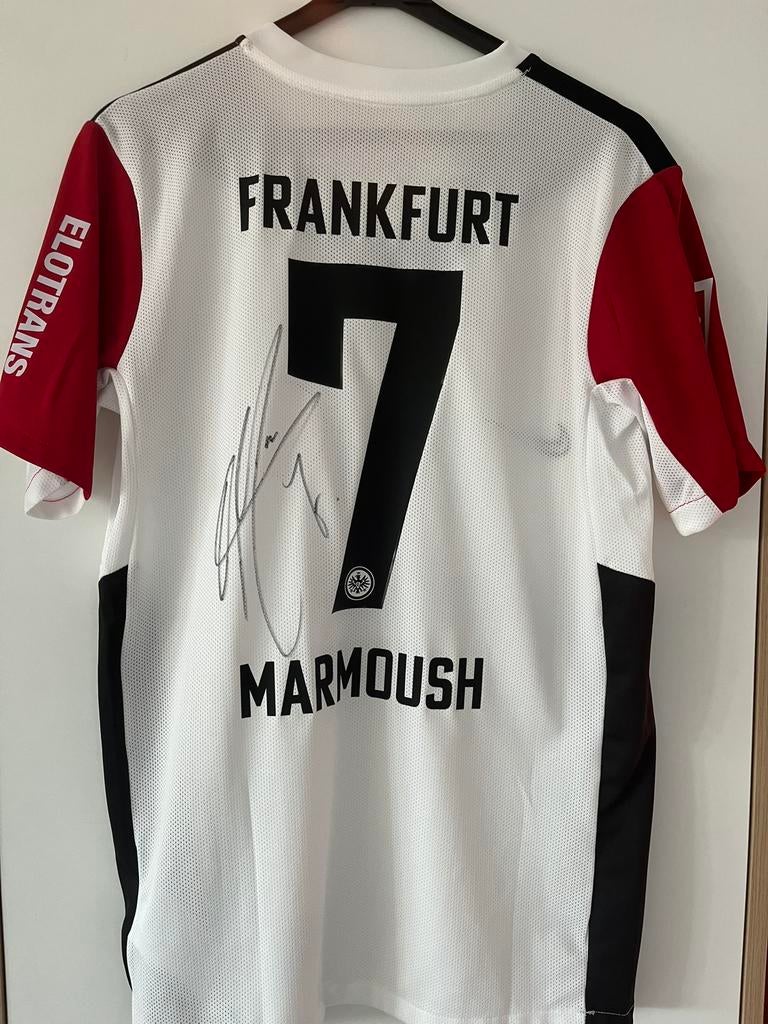 Gesigneerd Frankfurt shirt Omar Marmoush, Ophalen of Verzenden, Shirt