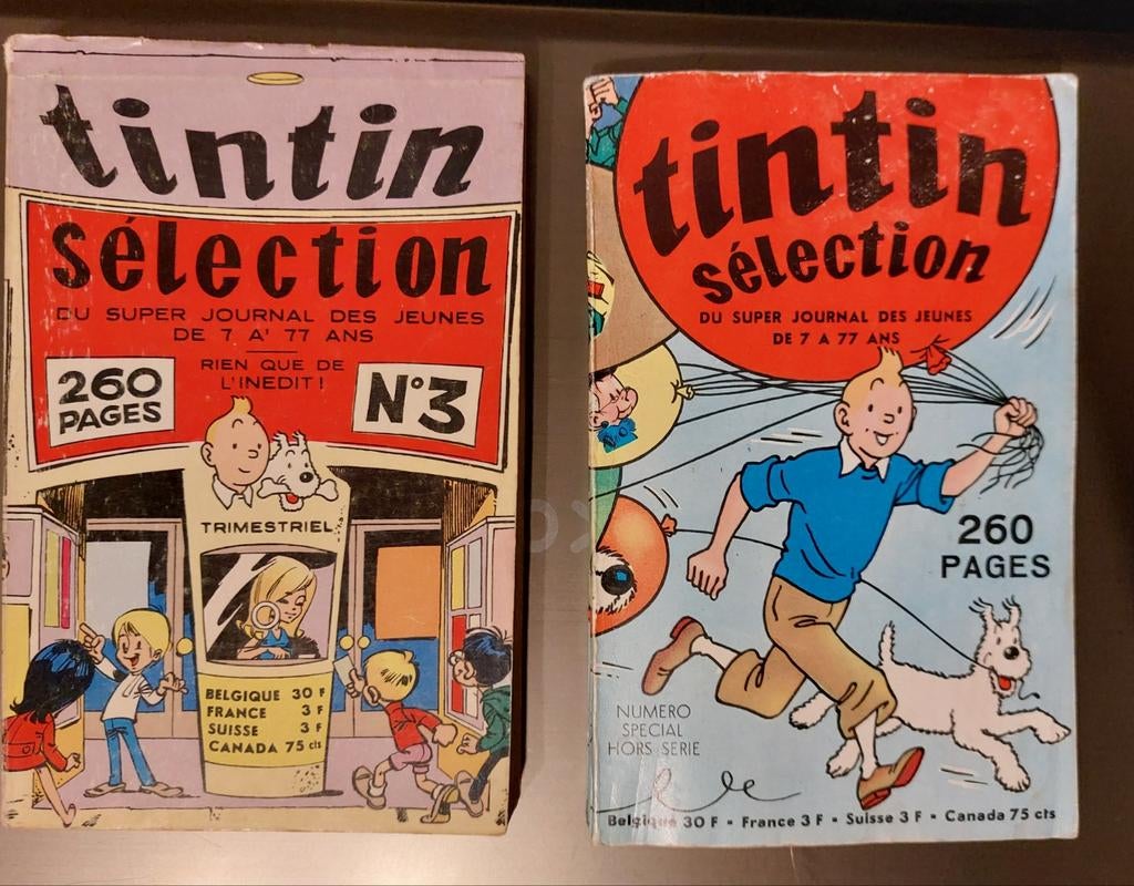 TINTIN 2 super journal Sélection 1968 et 1969 bon état, Livres, Enlèvement ou Envoi