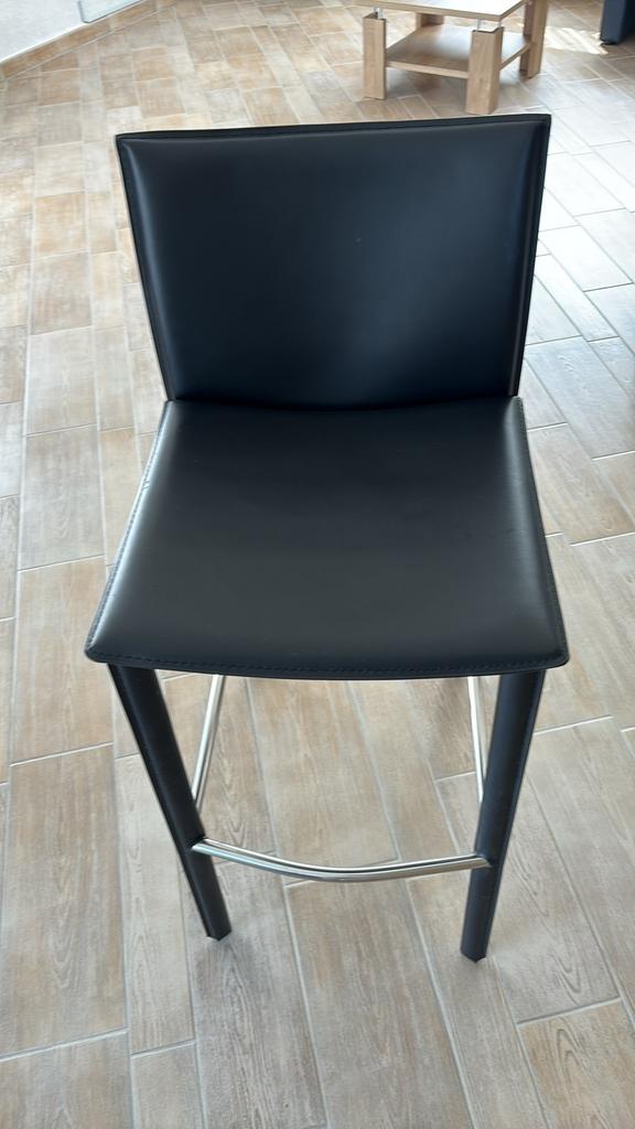 2 design barkrukken zwart. ZH 77, Br 40, D 40 en steun 30 cm, Enlèvement, Comme neuf