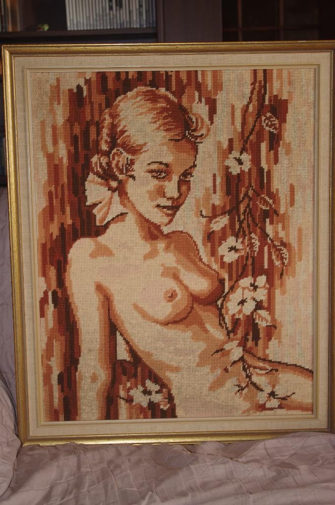 geborduurde kaders en schilderijen, Antiek en Kunst, Ophalen