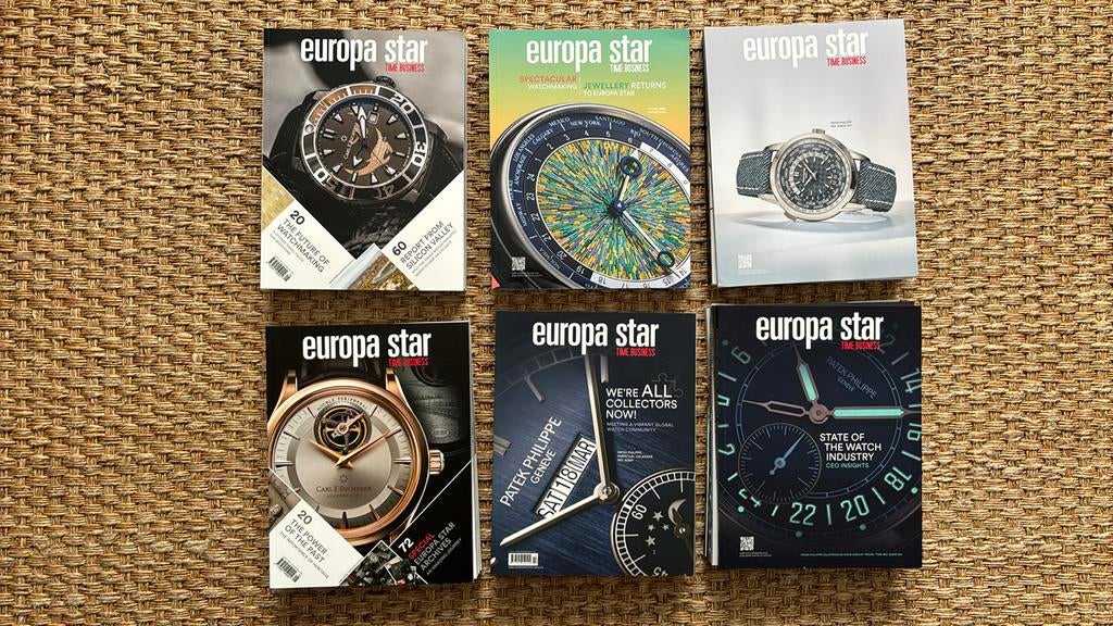 34 Magazines Europa Star, Ophalen of Verzenden, Zo goed als nieuw, Folder
