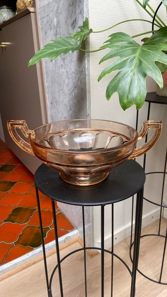 Art Deco- LUXVAL- grote ronde coupe NOÉMIE- V.S.L., Enlèvement ou Envoi
