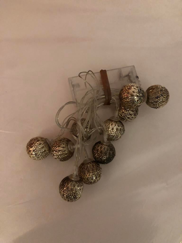 Kleine kerstballen met licht, Ophalen, Gebruikt