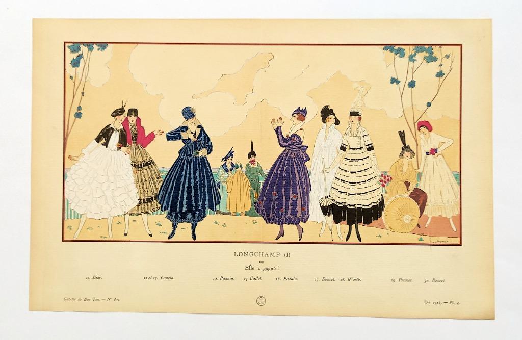 [art deco] George Lepape - Prent uit Gazette de Bon Ton 1915, Ophalen of Verzenden