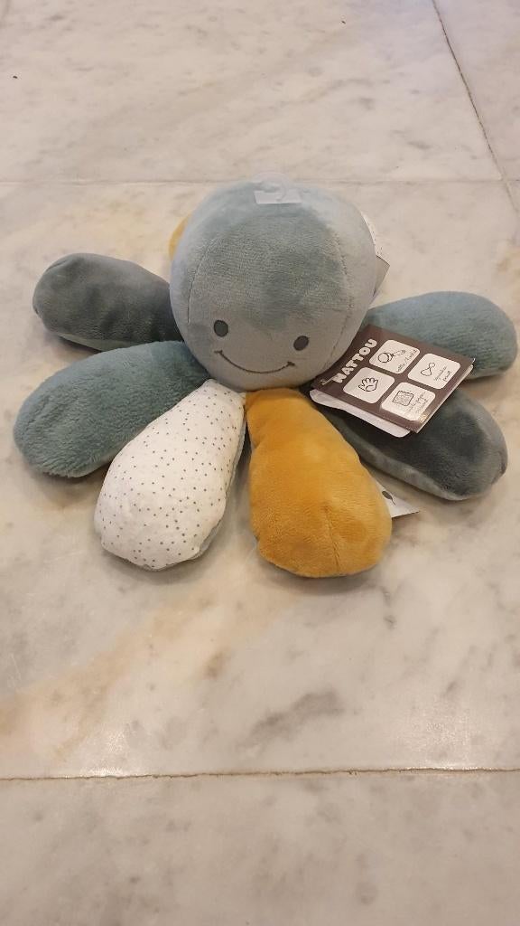 NATTOU activiteiten knuffel octopus - Nog volledig nieuw, Ophalen, Nieuw, Overige typen