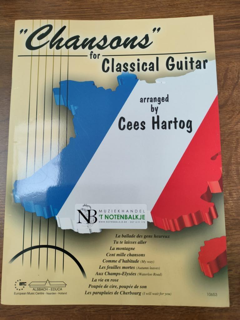 Gitaarboek chansons for classical guitar nieuw, Muziek en Instrumenten, Verzenden, Nieuw, Gitaar