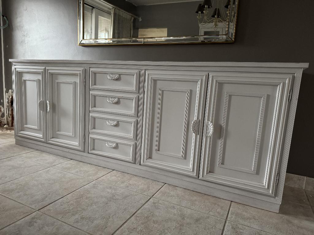 Buffet long, Maison & Meubles, 25 à 50 cm, 200 cm ou plus, Avec tablette(s), Comme neuf